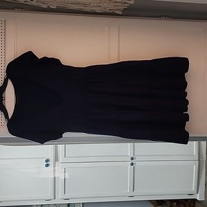 Urban Outfitters Tiered Dress Navy Blue